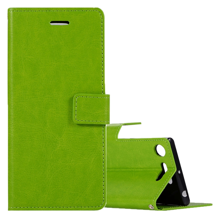 For Sony Xperia XZ1 Crazy Horse Texture Horizontal Flip Leather Case with Holder & Card Slots & Wallet & Photo Frame