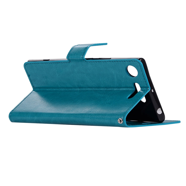 For Sony Xperia XZ1 Crazy Horse Texture Horizontal Flip Leather Case with Holder & Card Slots & Wallet & Photo Frame