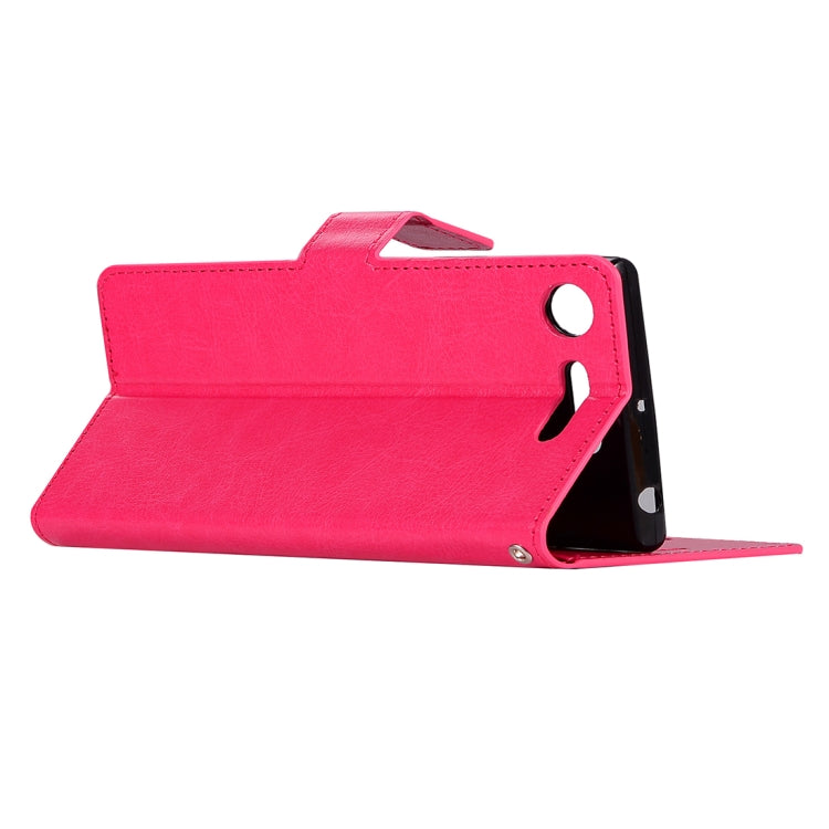 For Sony Xperia XZ1 Crazy Horse Texture Horizontal Flip Leather Case with Holder & Card Slots & Wallet & Photo Frame