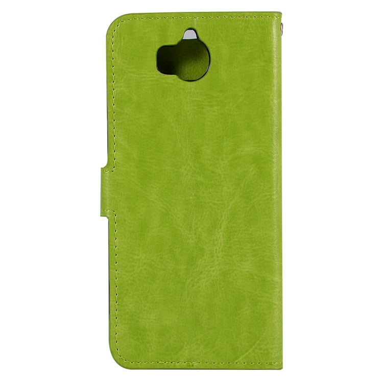 For Huawei Y5 (2017) Crazy Horse Texture Horizontal Flip Leather Case with Holder & Card Slots & Wallet & Photo Frame