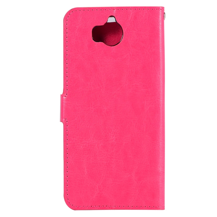 For Huawei Y5 (2017) Crazy Horse Texture Horizontal Flip Leather Case with Holder & Card Slots & Wallet & Photo Frame