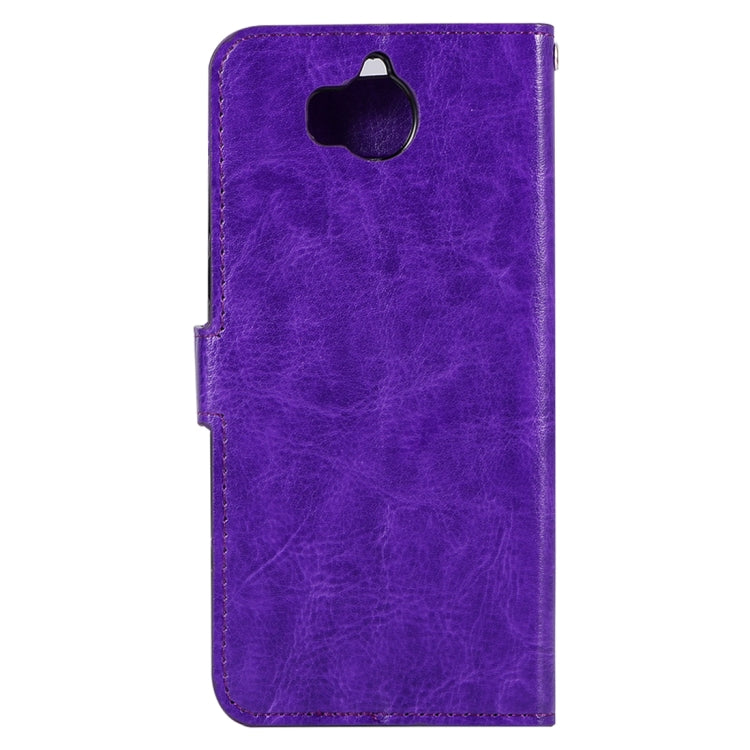 For Huawei Y5 (2017) Crazy Horse Texture Horizontal Flip Leather Case with Holder & Card Slots & Wallet & Photo Frame