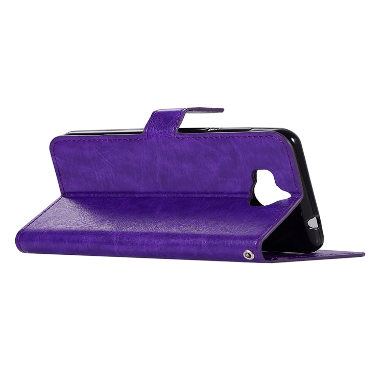 For Huawei Y5 (2017) Crazy Horse Texture Horizontal Flip Leather Case with Holder & Card Slots & Wallet & Photo Frame