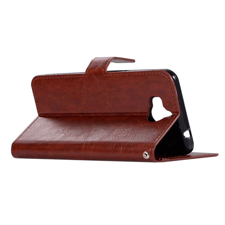 For Huawei Y5 (2017) Crazy Horse Texture Horizontal Flip Leather Case with Holder & Card Slots & Wallet & Photo Frame