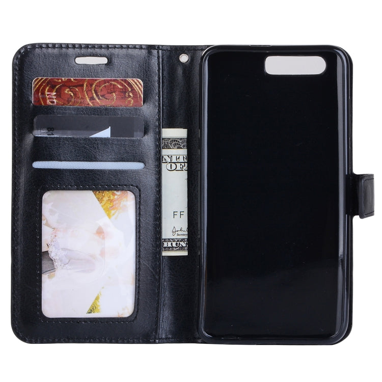 For Huawei Honor 9 Crazy Horse Texture Horizontal Flip Leather Case with Holder & Card Slots & Wallet & Photo Frame