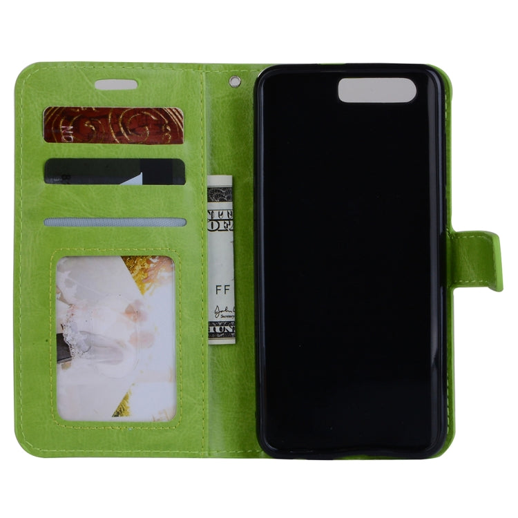 For Huawei Honor 9 Crazy Horse Texture Horizontal Flip Leather Case with Holder & Card Slots & Wallet & Photo Frame