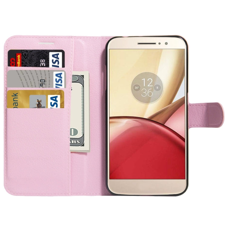 For Motorola Moto M Litchi Texture Horizontal Flip Leather Case with Holder & Card Slots & Wallet