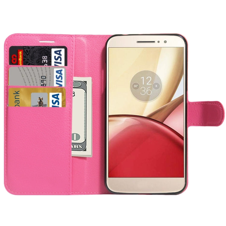 For Motorola Moto M Litchi Texture Horizontal Flip Leather Case with Holder & Card Slots & Wallet