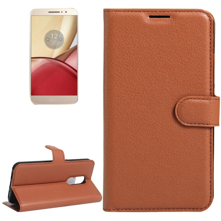 For Motorola Moto M Litchi Texture Horizontal Flip Leather Case with Holder & Card Slots & Wallet