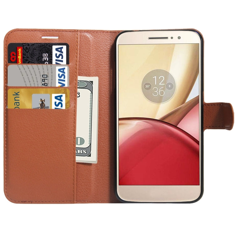For Motorola Moto M Litchi Texture Horizontal Flip Leather Case with Holder & Card Slots & Wallet