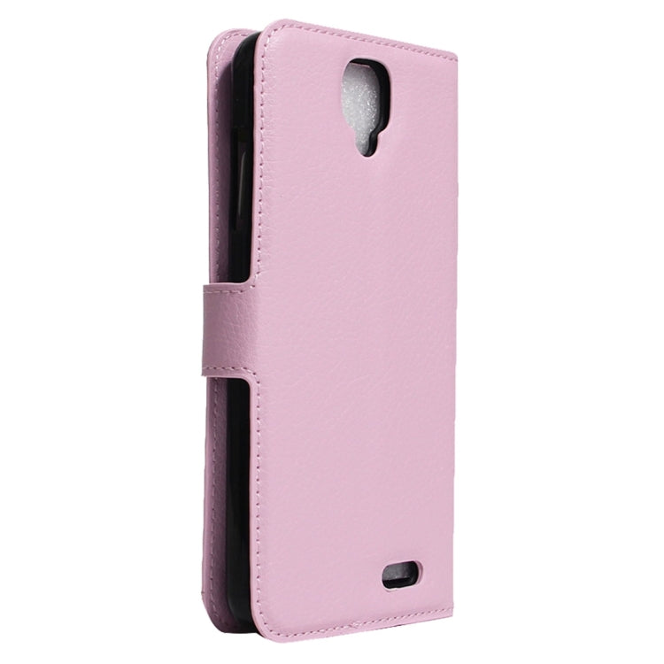 For ARCHOS 55 Helium Ultra Litchi Texture Horizontal Flip Leather Case with Holder & Card Slots & Wallet