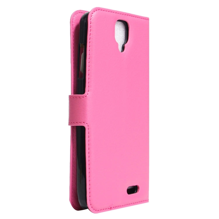 For ARCHOS 55 Helium Ultra Litchi Texture Horizontal Flip Leather Case with Holder & Card Slots & Wallet