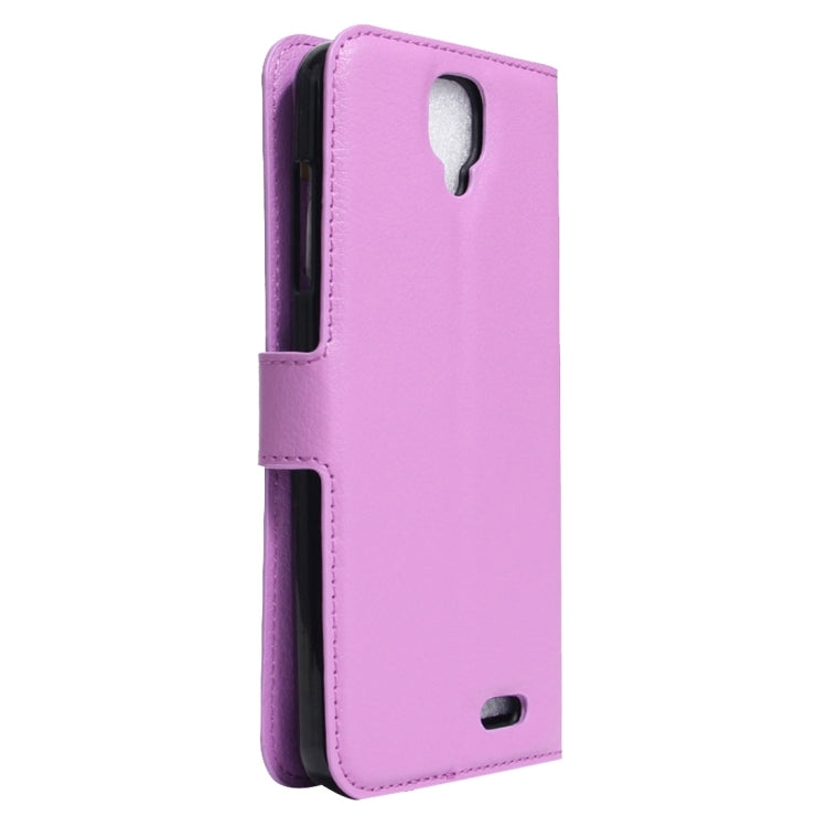 For ARCHOS 55 Helium Ultra Litchi Texture Horizontal Flip Leather Case with Holder & Card Slots & Wallet