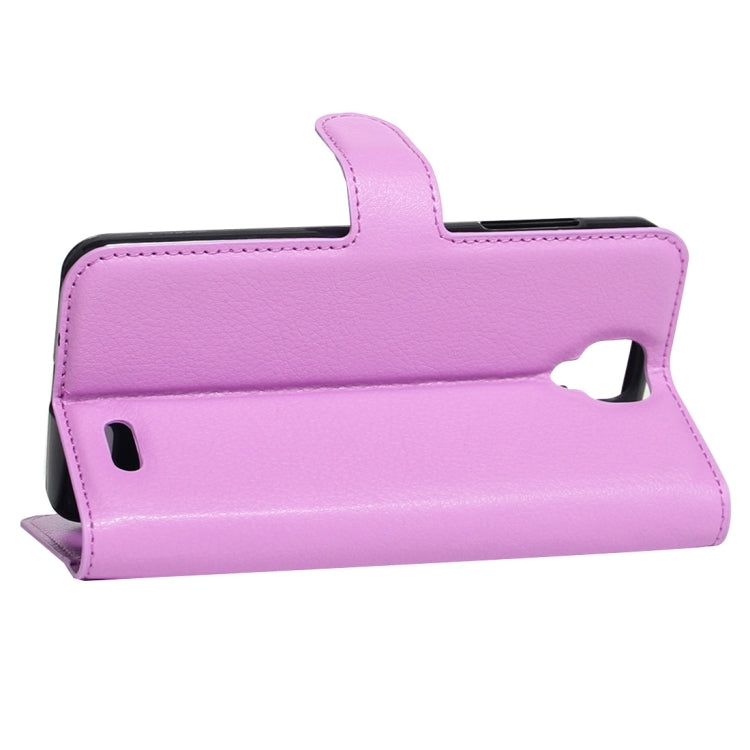 For ARCHOS 55 Helium Ultra Litchi Texture Horizontal Flip Leather Case with Holder & Card Slots & Wallet