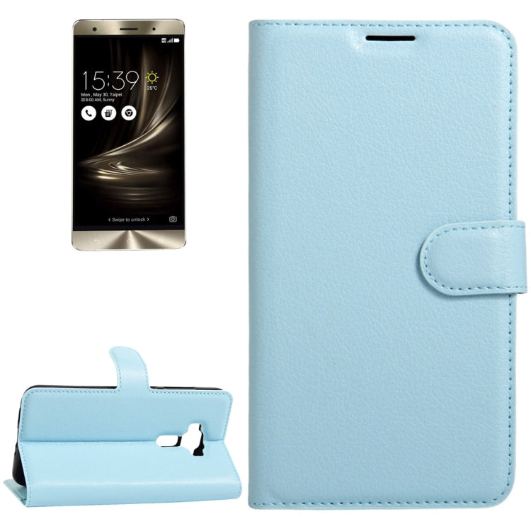 For Asus ZenFone 3 Deluxe ZS550KL Litchi Texture Horizontal Flip Leather Case with Holder & Card Slots & Wallet