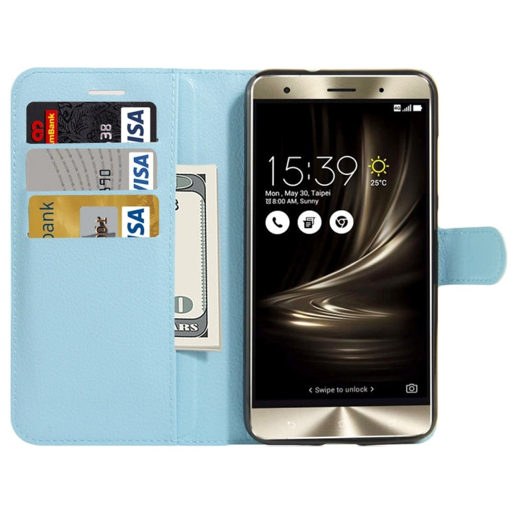 For Asus ZenFone 3 Deluxe ZS550KL Litchi Texture Horizontal Flip Leather Case with Holder & Card Slots & Wallet