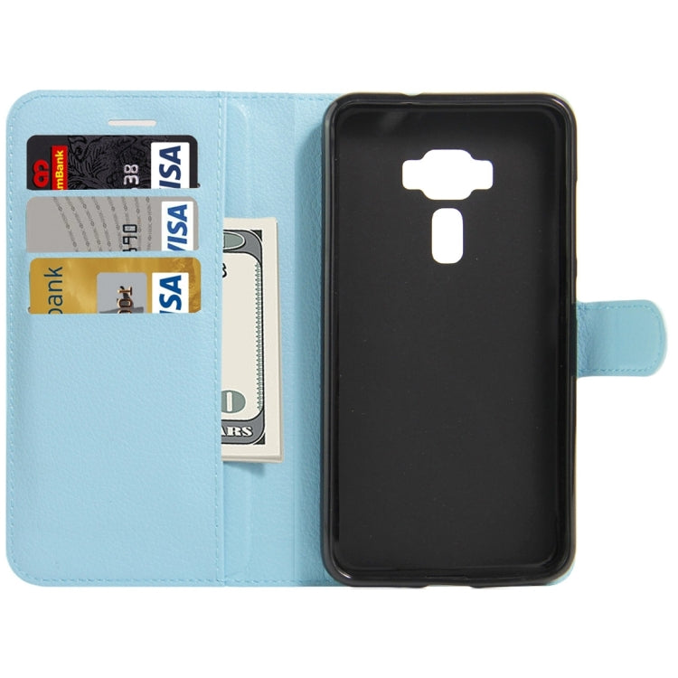 For Asus ZenFone 3 Deluxe ZS550KL Litchi Texture Horizontal Flip Leather Case with Holder & Card Slots & Wallet