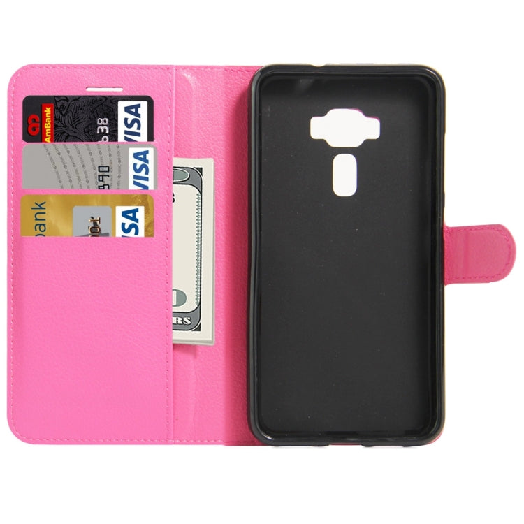 For Asus ZenFone 3 Deluxe ZS550KL Litchi Texture Horizontal Flip Leather Case with Holder & Card Slots & Wallet