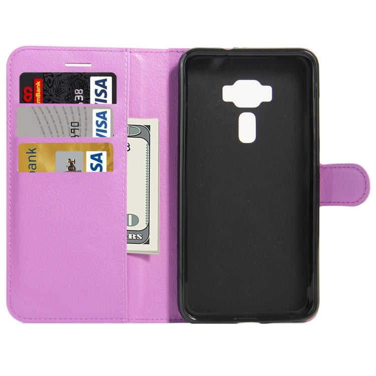 For Asus ZenFone 3 Deluxe ZS550KL Litchi Texture Horizontal Flip Leather Case with Holder & Card Slots & Wallet