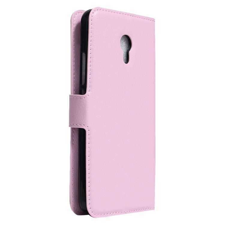 For Meizu M5 / Meilan 5 Litchi Texture Horizontal Flip Leather Case with Holder & Card Slots & Wallet