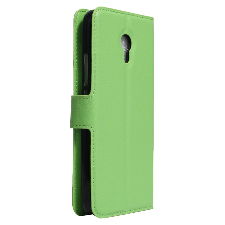 For Meizu M5 / Meilan 5 Litchi Texture Horizontal Flip Leather Case with Holder & Card Slots & Wallet