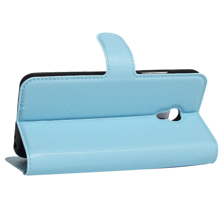 For Meizu M5 / Meilan 5 Litchi Texture Horizontal Flip Leather Case with Holder & Card Slots & Wallet