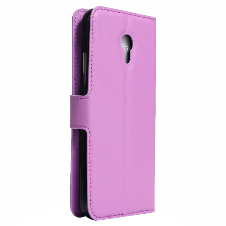 For Meizu M5 / Meilan 5 Litchi Texture Horizontal Flip Leather Case with Holder & Card Slots & Wallet