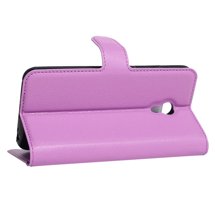 For Meizu M5 / Meilan 5 Litchi Texture Horizontal Flip Leather Case with Holder & Card Slots & Wallet