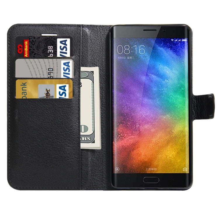 For Xiaomi Note 2 Litchi Texture Horizontal Flip Leather Case with Holder & Card Slots & Wallet