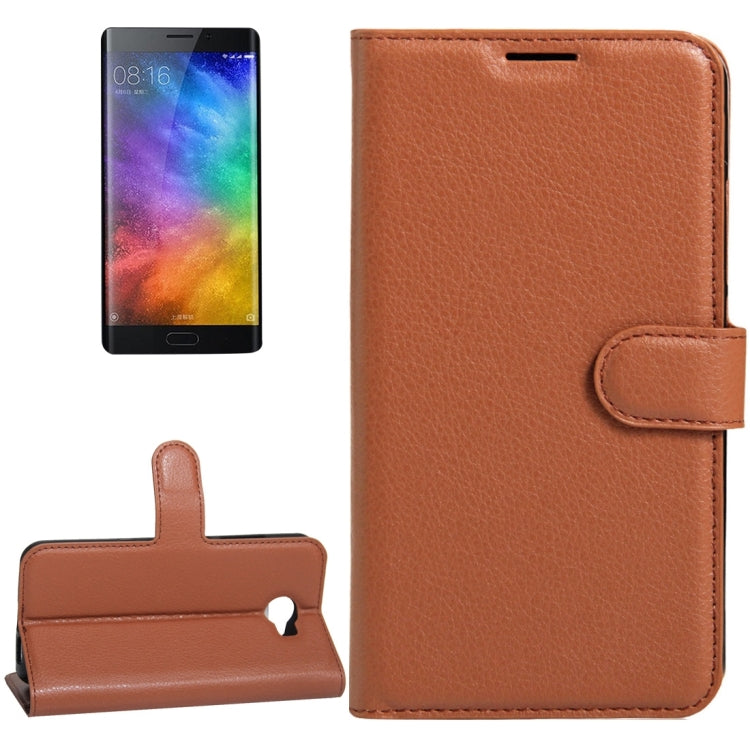 For Xiaomi Note 2 Litchi Texture Horizontal Flip Leather Case with Holder & Card Slots & Wallet
