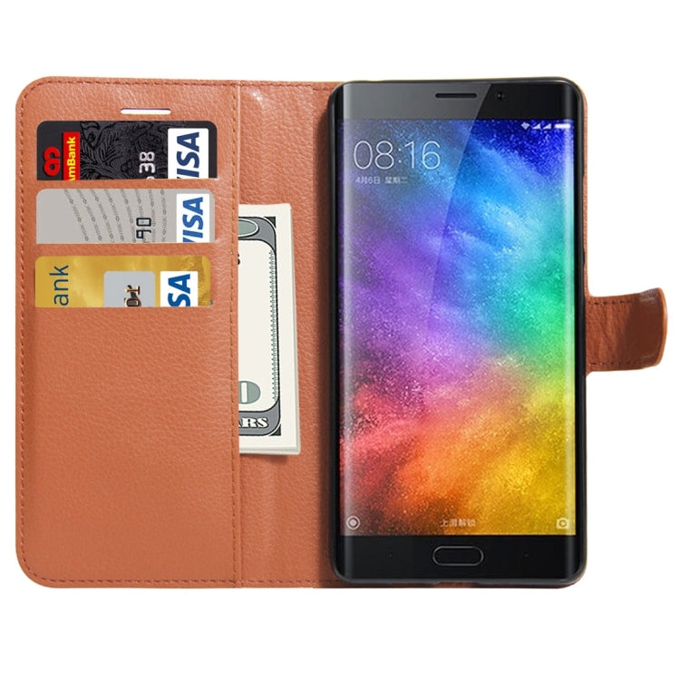 For Xiaomi Note 2 Litchi Texture Horizontal Flip Leather Case with Holder & Card Slots & Wallet
