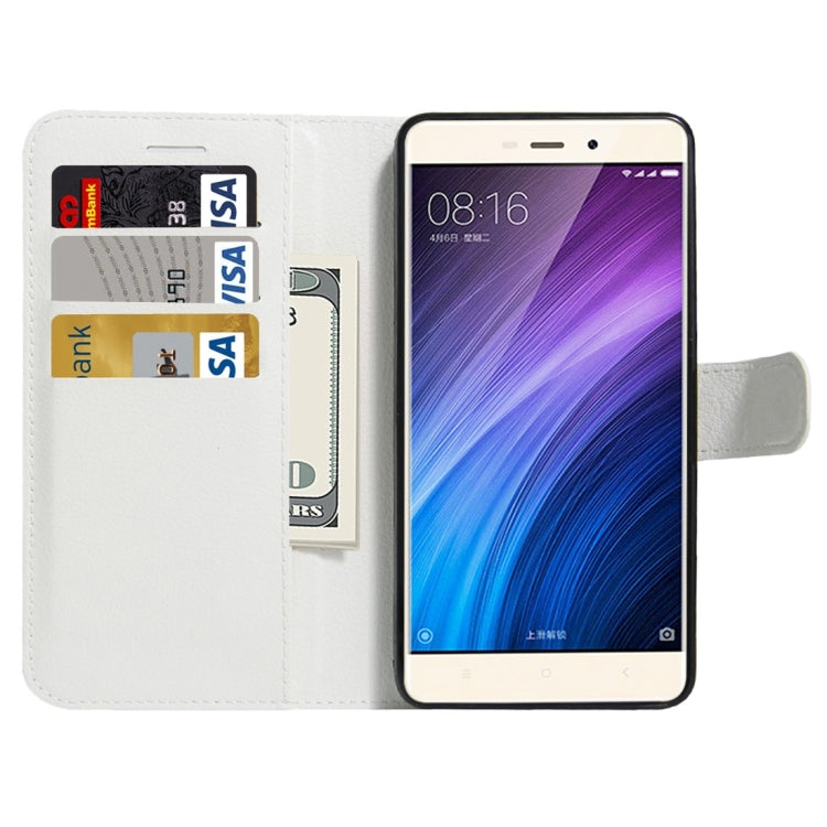 For Xiaomi Redmi 4 Litchi Texture Horizontal Flip Leather Case with Holder & Card Slots & Wallet