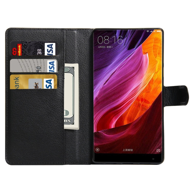 For Xiaomi MIX Litchi Texture Horizontal Flip Leather Case with Holder & Card Slots & Wallet