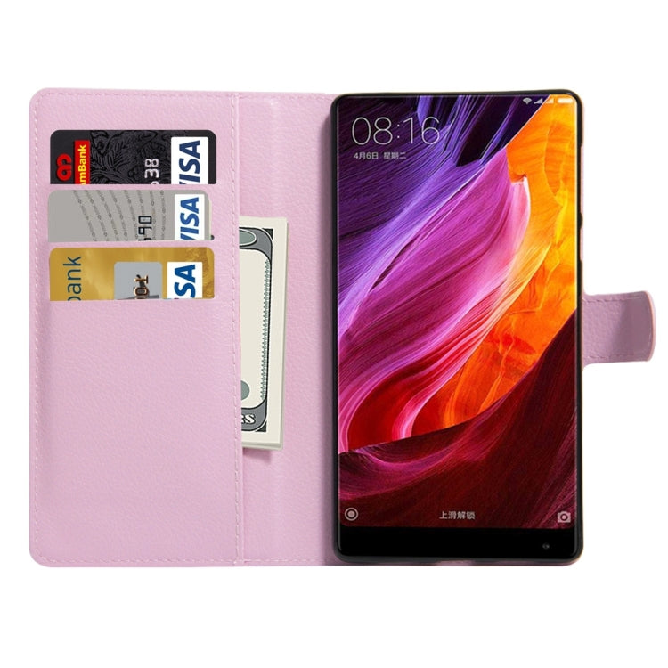 For Xiaomi MIX Litchi Texture Horizontal Flip Leather Case with Holder & Card Slots & Wallet
