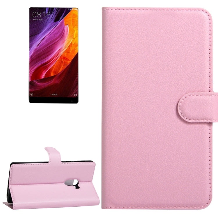 For Xiaomi MIX Litchi Texture Horizontal Flip Leather Case with Holder & Card Slots & Wallet
