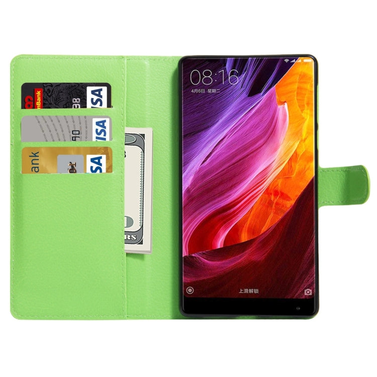 For Xiaomi MIX Litchi Texture Horizontal Flip Leather Case with Holder & Card Slots & Wallet