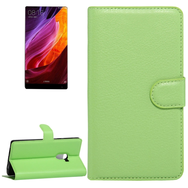 For Xiaomi MIX Litchi Texture Horizontal Flip Leather Case with Holder & Card Slots & Wallet