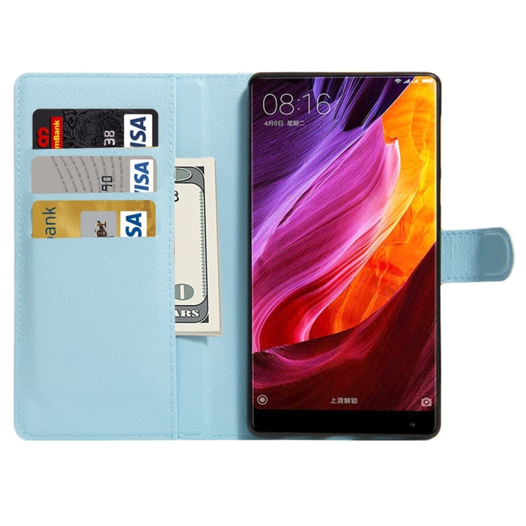 For Xiaomi MIX Litchi Texture Horizontal Flip Leather Case with Holder & Card Slots & Wallet