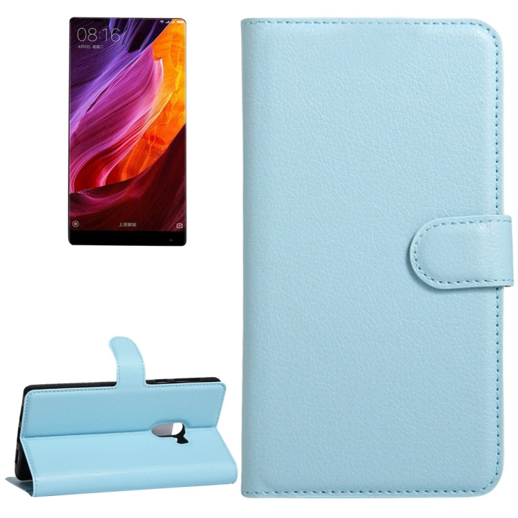 For Xiaomi MIX Litchi Texture Horizontal Flip Leather Case with Holder & Card Slots & Wallet