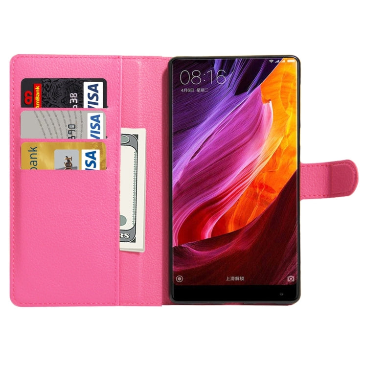 For Xiaomi MIX Litchi Texture Horizontal Flip Leather Case with Holder & Card Slots & Wallet