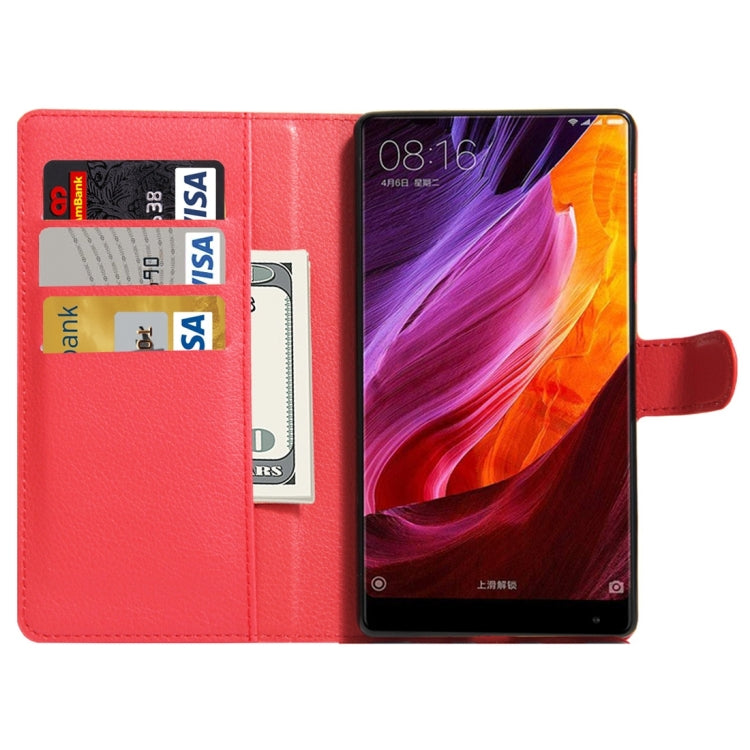 For Xiaomi MIX Litchi Texture Horizontal Flip Leather Case with Holder & Card Slots & Wallet
