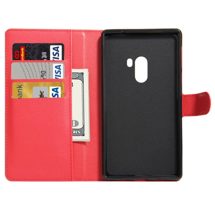 For Xiaomi MIX Litchi Texture Horizontal Flip Leather Case with Holder & Card Slots & Wallet