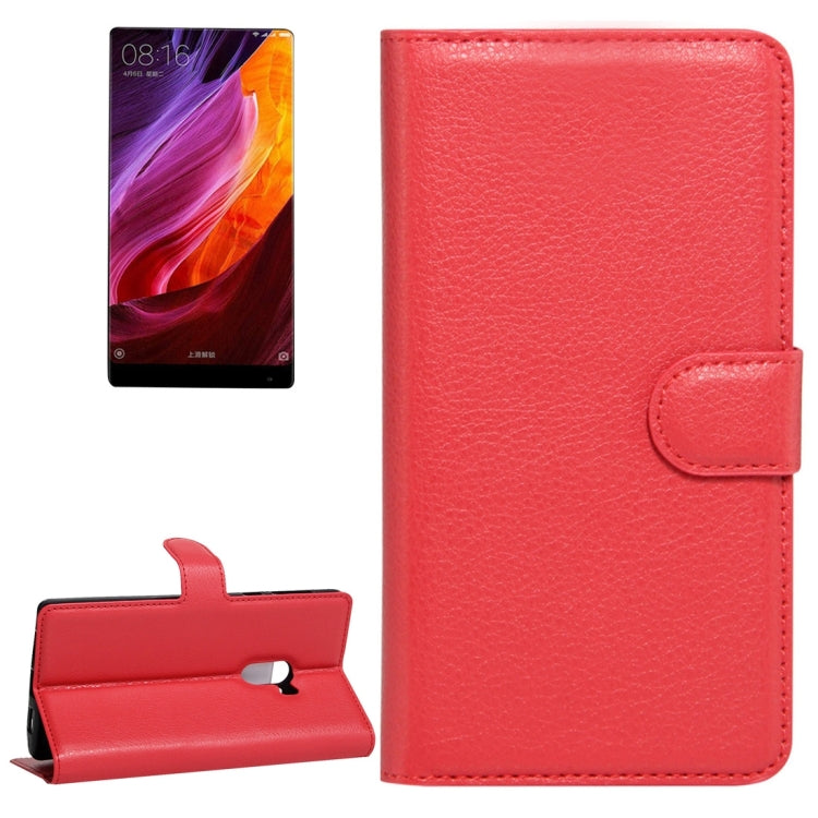 For Xiaomi MIX Litchi Texture Horizontal Flip Leather Case with Holder & Card Slots & Wallet