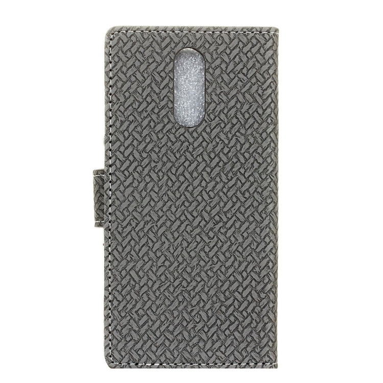 For Vivo X Play 6 Knit Texture Horizontal Flip Leather Case with Holder & Card Slots & Wallet & Photo Frame