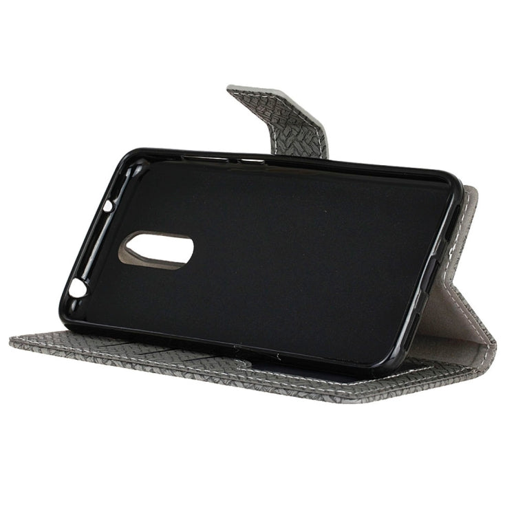 For Vivo X Play 6 Knit Texture Horizontal Flip Leather Case with Holder & Card Slots & Wallet & Photo Frame