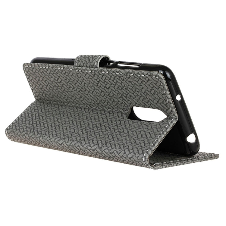 For Vivo X Play 6 Knit Texture Horizontal Flip Leather Case with Holder & Card Slots & Wallet & Photo Frame