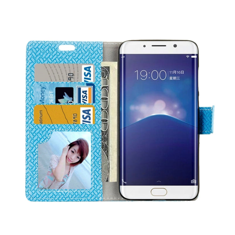 For Vivo X Play 6 Knit Texture Horizontal Flip Leather Case with Holder & Card Slots & Wallet & Photo Frame