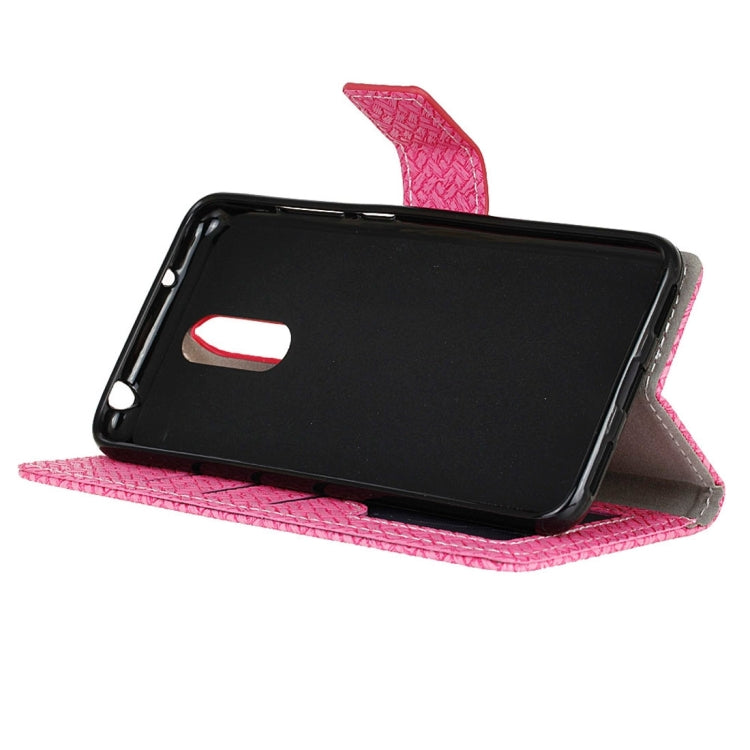 For Vivo X Play 6 Knit Texture Horizontal Flip Leather Case with Holder & Card Slots & Wallet & Photo Frame