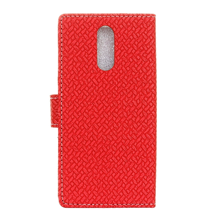 For Vivo X Play 6 Knit Texture Horizontal Flip Leather Case with Holder & Card Slots & Wallet & Photo Frame