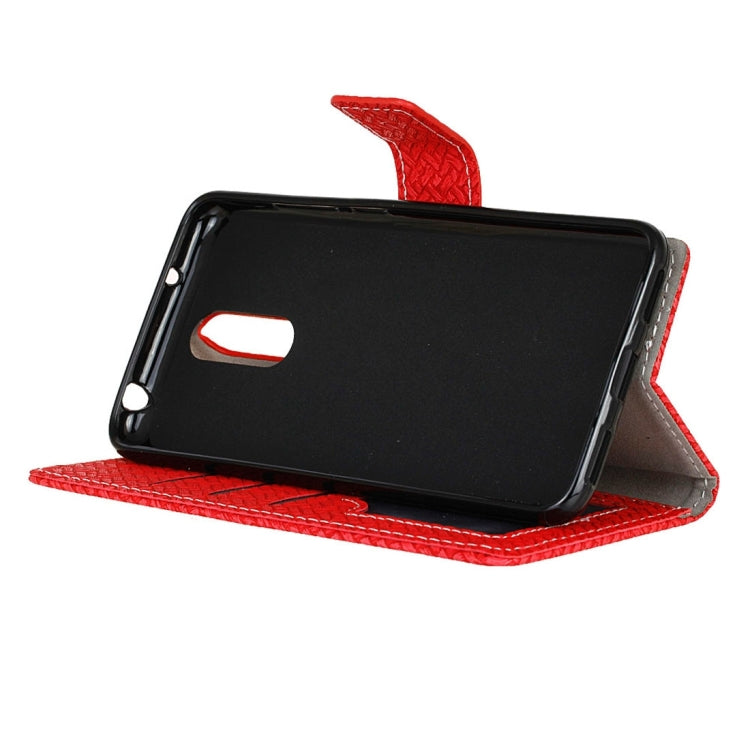 For Vivo X Play 6 Knit Texture Horizontal Flip Leather Case with Holder & Card Slots & Wallet & Photo Frame